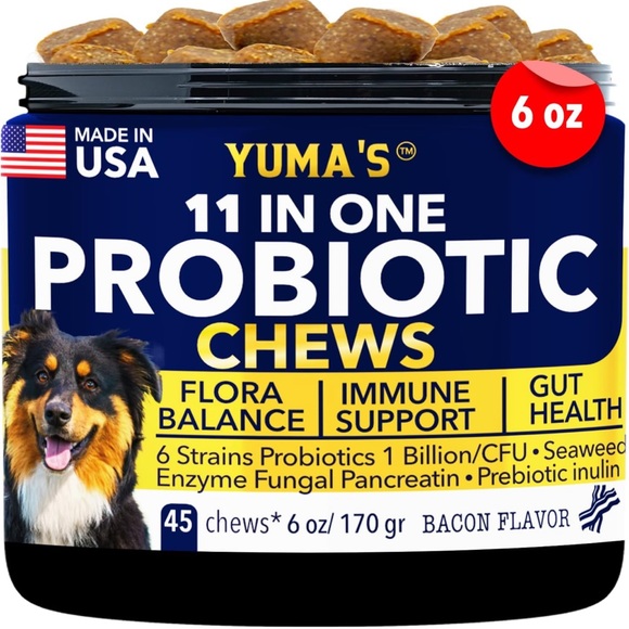 Dog New Yumas Probiotics For Dogs Gut Health Itchy Skin Allergies